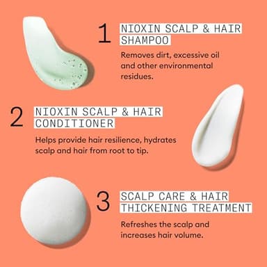 Nioxin Scalp + Hair Thickening System 4 |For Colored or Damaged Hair with Progressed Thinning| With Niacinamide and Biotin | Full Size| 3 Month Supply - Image 8