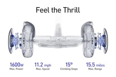 Segway Ninebot S2 Electric Self-Balancing Scooter - Master Your Commute w/t 11.2 mph Max. Speed, 21.7 Mi Range, 10.5” Off Road Tires, Compatible w/t Gokart Kit, UL-2272 Certified - Image 7