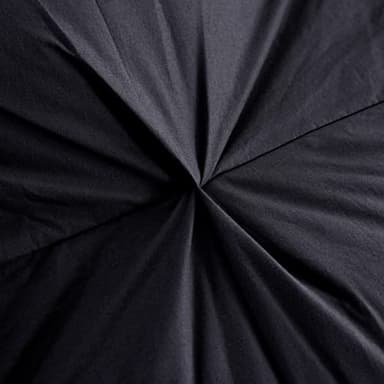 Three Geese Pinch Pleat Waterfowl Feathers and Down Comforter Queen Size Duvet Insert, 1200TC 100% Cotton Fabric, Premium All Seasons BlackGrey Warm Hotel Comforter with 8 Tabs. - Image 6