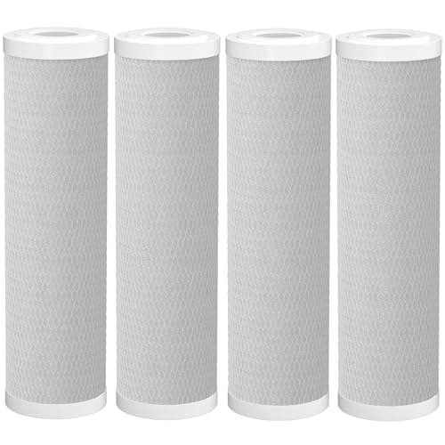 Fil-Fresh 5 Micron 2.5"x10" CTO Carbon Water Filter Replacements, Whole House Water Filters for iSpring FC15, Pentek EP-10, Whirlpool WHKF-WHWC, 4 Pack - Image 1