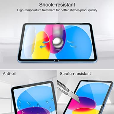 ProCase 2 Pack Screen Protector for iPad A16 2025 11th/10th 2022 Generation (11-inch/10.9), Tempered Glass Film Guard -Clear - Image 5