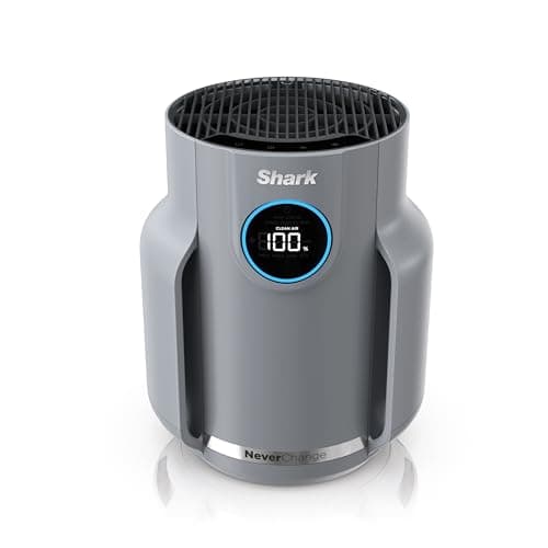 Shark Air Purifier for Home, NeverChange Compact Pro, for Bedroom, Nursery, Home Office, Dorm, HEPA-Exceeding Filter, Captures Pollutants, Pet Dander, Dust, Odor, Smoke, and More, HP071BRN, Winter Fog - Image 1