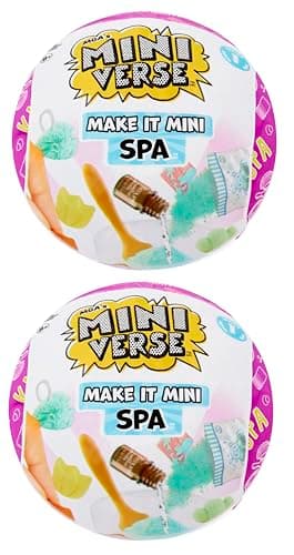MGA's Miniverse Make It Mini Spa (2 Pack), Mini Collectibles, Mystery Blind Packaging, DIY, Really Works, Real Spa Products, Collectors, 8+ - Image 1