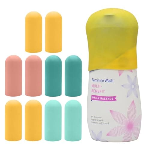 TRANOMOS 10 Pack Silicone Bottle Covers Travel Essentials for Women Men, Beach Vacation Essentials, Travel Size Toiletries Accessories, Cruise Ship Essentials 2025, Must Haves, Leak Proofing - Image 1