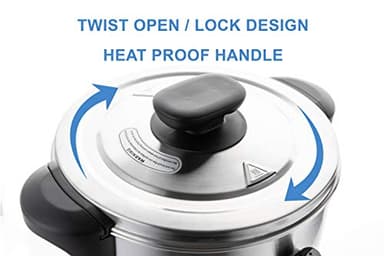 SYBO SR-CP-50B Commercial Grade Stainless Steel Percolate Coffee Maker Hot Water Urn for Catering, 50-Cup 8 L, Metallic - Image 4