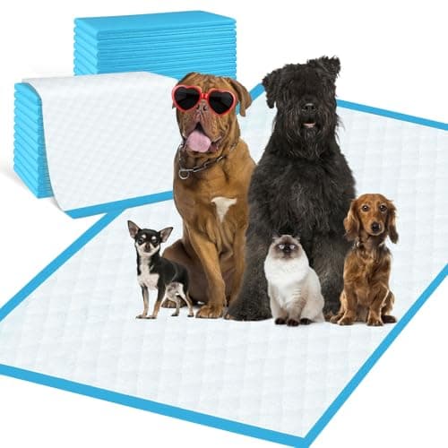 Pee Pads for Dogs & Cats 31"x55" , Puppy Pads Extra Large, Disposable Thicken Pet Training Pads for Doggie Rabbits, Incontinence Underpads Ultra Absorbent & Quick-Dry, Leakproof Potty Pad 40 Count