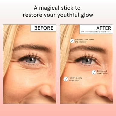 grace & stella Under Eye Brightener Balm Stick - Travel Essentials - Caffeine Eye Cream for Dark Circles, Puffiness, Wrinkles - Vegan Moisturizer Stick with Niacinamide, Hyaluronic Acid (0.13oz/3.5g) - Image 3