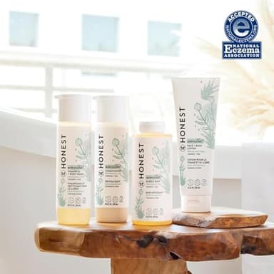 The Honest Company Foaming Bubble Bath | Gentle for Baby | Naturally Derived, Tear-free, Hypoallergenic | Fragrance Free Sensitive, 12 fl oz - Image 3