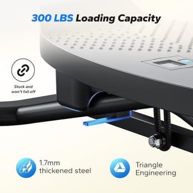 MERACH Balance Board for Adults, Wobble Board with Resistance Bands, Portable Wiggle Balance Trainer Featuring LCD Monitor, 300 lbs Capacity Ski Slide Rock Stepper for Full Body Workout at Home Gym - Image 5