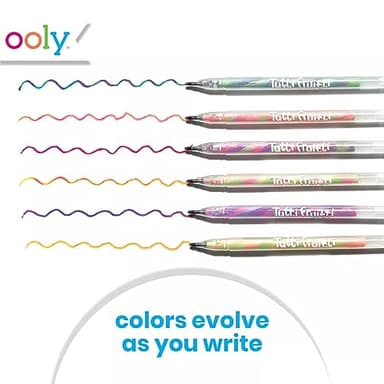 Ooly Scented Tutti Fruitti Color Changing Gel Pens Set of 6-1.00mm NIB, Color Changing as you Write, Pens for Kids and Adults, Art and Stationery Supplies - Image 4