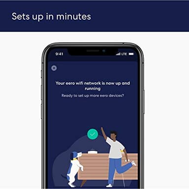 Amazon eero 6 mesh wifi system - Supports internet plans up to 500 Mbps, Coverage up to 3,000 sq. ft., Connect 75+ devices, 2-pack (1 router + 1 extender) - Image 5