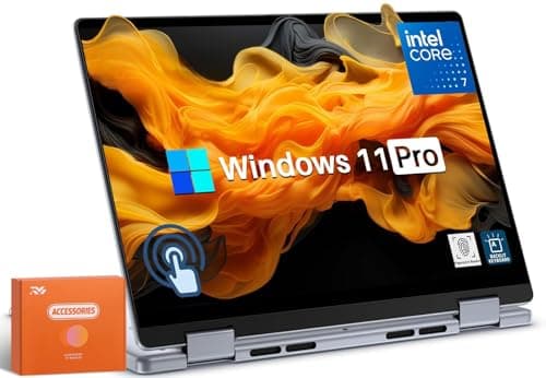 Dell 2-in-1 Laptop, Intel Core 7 150U CPU, Copilot-AI, 14" FHD+ Touchscreen, 32GB DDR5 RAM, 1TB SSD, Intel Graphics, Fingerprint, Long Battery Life, Windows 11 Pro,Microsoft Copilot w/RH-Accessories - Image 1