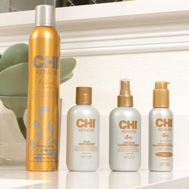 CHI Keratin Silk Infusion, Hydrating Hair Serum For Restoring Softness & Shine, Helps Dry, Damaged Hair, Sulfate-free, 6 Oz - Image 2
