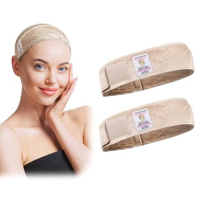 Dreamlover Wig Grip Band for Women, Nude, 2 Pieces - Image 1
