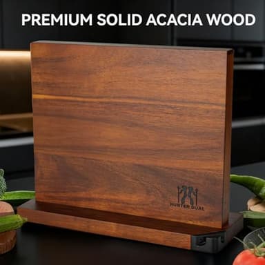 Magnetic Knife Holder with Enhanced Magnets, Multifunctional Countertop Magnetic Knife Block Stand, Universal Knife Storage & Kitchen Tool Organizer for Counter Top - Image 5