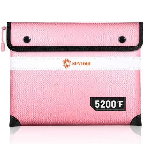 5200°F Fireproof Document Bag -Heat Insulated, Upgraded Water Fire Proof Pouch with Zipper, 9 Layers of Functional Materials, 14.2 X 11” Fire Proof Money Bag for Cash, Important Document and Valuables - Image 1