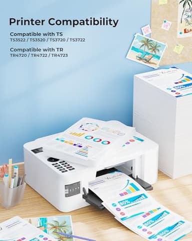 PG-275XL/CL-276XL Replacement for Cannon 275 and 276 Ink Cartridges for Canon 275 and 276 Ink Cartridges Use for PIXMA TR4720 TS3720 TS3522 TS3520 TS3722 TS3500 TR4722 TR4723 TR4700 (2Pack High Yield) - Image 2