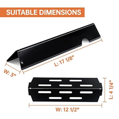 OTAMECE Flavorizer Bars and Heat Deflectors Replacement for Weber Genesis II (3+5 Genesis II) - Image 3