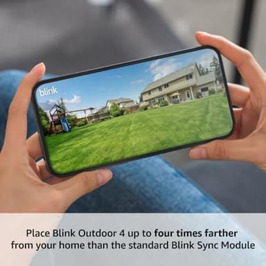 Blink Outdoor 4 + Sync Module XR — Wire-free smart security camera, two-year battery, go up to 400 feet from your home with extended range — 2 camera system - Image 5