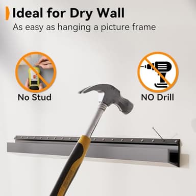 No Stud TV Wall Mount, Studless Drywall TV Mount for 22-55 inch TVs, Low Profile Tv Hanger Max Load 100 lb, No Drill, No Anchors, Easy Install with All Hardware Included - Image 5