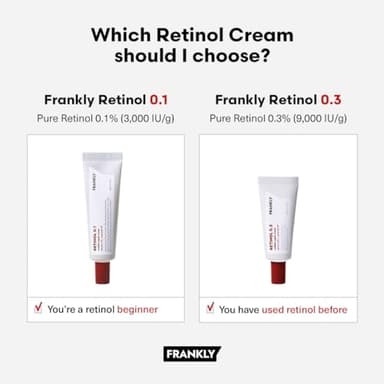 FRANKLY Retinol 0.3% Cream, 0.7 fl oz - Intensive Retinol | Night Cream | Retinol, Ceramides & Natural Ginseng | Anti-aging, Wrinkles Care, Reduces Congestion and hyperpigmentation | Korean Skin Care - Image 6