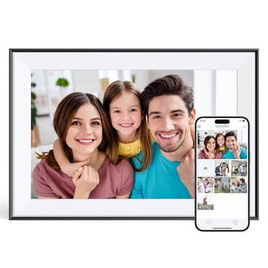 Dragon Touch Digital Picture Frame - 10.1 inch IPS Touch Screen WiFi Digital Photo Frame Display, 16GB Storage, Auto-Rotate, Share Photos via App - Image 1
