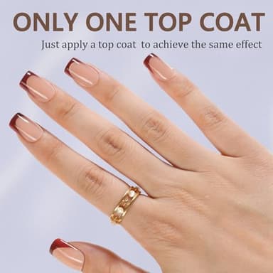 Misssix French Gel Press on Fake Nail Tips, Short Square, No Need to File, Pre-lasting for Nail Art DIY 16 Sizes Multicolor 160Pcs - Image 3