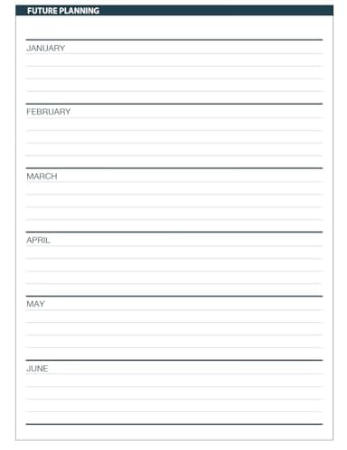 House of Doolittle 2025-2026 Monthly Calendar Planner, 2 Years, Expense Log, 6.9 x 8.75 Inches, Black Leatherette Cover (HOD268002-25) - Image 7