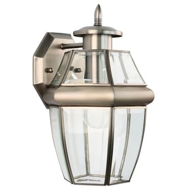 Outdoor Wall Lantern, 12 Inch Exterior Light Fixture, Waterproof Porch Lights with Glass Shades, Wall Mounted Outside Lighting for Farmhouse Patio Doorway Garage (E26 Base Max 40W) - Image 1