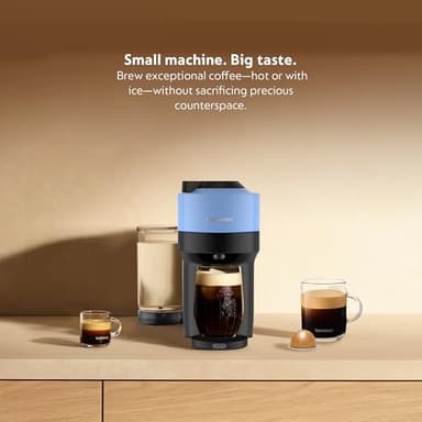 Nespresso Vertuo Pop+ Coffee and Espresso Machine by De'Longhi, Pacific Blue - Image 3