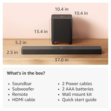 Amazon Fire TV Soundbar Plus with subwoofer (newest model), 3.1 channel, Dolby Atmos, DTS:X, clear dialogue - Image 6