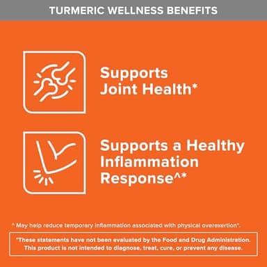 Qunol Turmeric Curcumin with Black Pepper, 2250mg Turmeric Extract with 95% Curcuminoids, Extra Strength Turmeric Supplement, Enhanced Absorption, Joint Support Supplement, 90 Vegetarian Capsules - Image 3