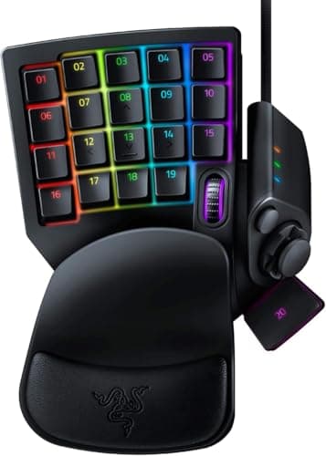 Razer Tartarus V2 Gaming Keypad: Mecha Membrane Key Switches - One Handed Keyboard - 32 Programmable Keys - Customizable Chroma RGB Lighting - Programmable Macros - Snap Tap - Black (Renewed) - Image 1