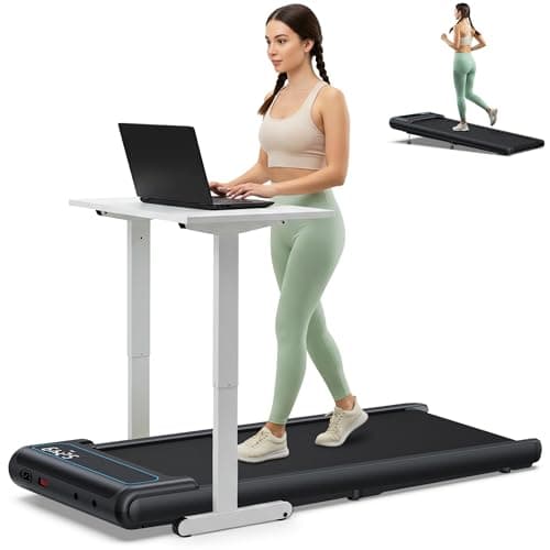 COZYINN 10% Incline Waking Pad - 2.5 HP 1-4MPH Under Desk Treadmills for Home, 3 in 1 Portable Walking Jogging Running Machine 29lbs Lightweight for Easy Move, Work with Kinomap Wellfit APP - Image 1