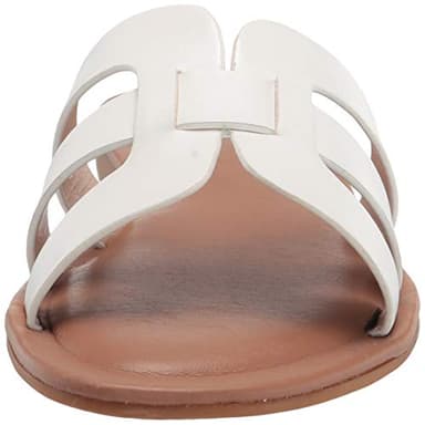 The Drop Women's Monika Flat H-Band Slide Sandal, White, 9 - Image 2