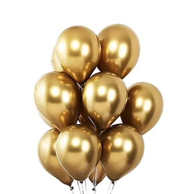 Voircoloria 105pcs Metallic Gold Balloons 12inch Party Latex Balloons for Birthday Graduation Baby Shower Wedding Anniversary New Year Party Decorations - Image 5