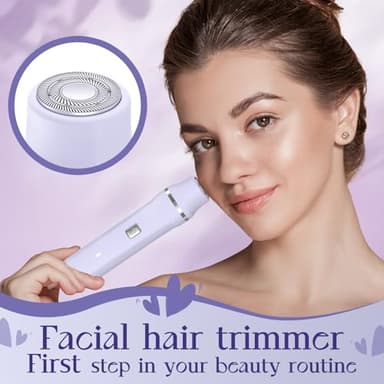 Electric Razors for Women - Wet/Dry Womens Electric Shaver for Legs, Replaceable Body Hair Blade Heads&Hair Remover for Face Head, No Nick, No Cut, No Razor Burn, Purple - Image 7