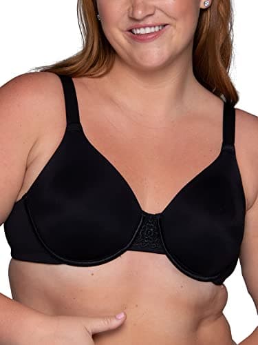 Vanity Fair womens Beauty Back Smoothing (36c - 42h) Minimizer Bra, Midnight Black, 36DD US - Image 1