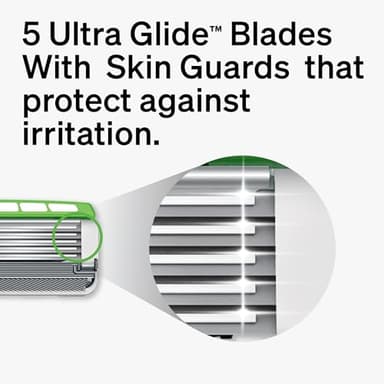 Schick Hydro Sensitive Razor Refills, 12ct | 5 Blade Razor for Men, Shaving Blades, 12 Refills - Image 3