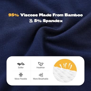 BAMBOO COOL Boys' Boxer Briefs 6-18Y Underwear Moisture-Wicking Lightweight and Ultra Soft 6-Pack - Image 5