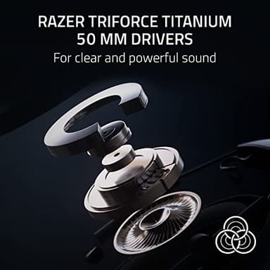 Razer BlackShark V2 Pro Wireless Gaming Headset 2023 Edition: Detachable Mic - Pro-Tuned FPS Profiles - 50mm Drivers - Noise-Isolating Earcups w/Ultra-Soft Memory Foam - 70 Hr Battery Life - Black - Image 4