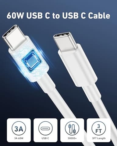 67W for iPhone 17 Air 17 Pro Max Car Charger Fast Charging, 67W 3-Port USB C Car Charger Adapter Cigarette Lighter with 3FT USB-C Cable for iPhone 17/17 Pro/Air/16/15/16 Pro Max/Plus, iPad Pro/Air - Image 4