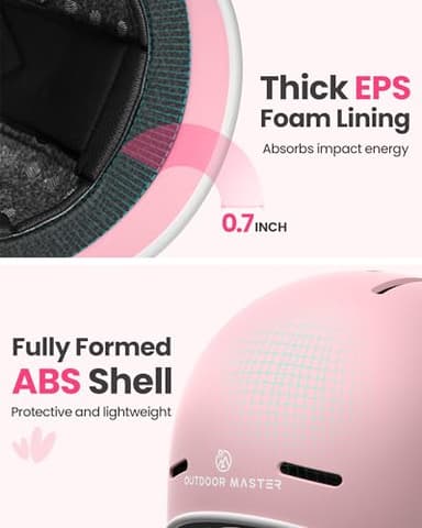 OutdoorMaster Toddler Helmet, Toddler Bike Helmet, Bike Helmet for Youth Boys & Girls, Kids Helmet with Visor, Dial Fit Adjustment Ventilation Multi-Sport Helmet for Bicycle Skate Scooter Longboard - Image 3