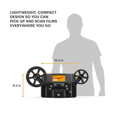 KODAK REELS 8mm & Super 8 Films Digitizer Converter with Big 5” Screen, Scanner Converts Film Frame by Frame to Digital MP4 Files for Viewing, Sharing & Saving on SD Card for 3” 4” 5” 7” and 9” Reels - Image 4