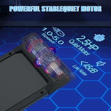 Upreign Walking Pad Treadmill, Portable Small Treadmills for Home & Office, 2.5HP Low Noise Treadmill with Remote Control, Compact Design - Image 6