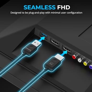 SABRENT Wireless HDMI Transmitter and Receiver 100FT/30M Seamless FHD Quality (1080p@60Hz) Plug and Play, Stream Video from PCs, Laptops to TVs, Projectors and More (DA-H1R1) - Image 4