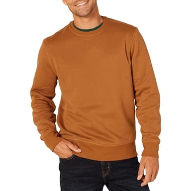 Amazon Essentials Men's Fleece Crewneck Sweatshirt - Nutmeg, Small (Available in Big & Tall Sizes) - Image 1