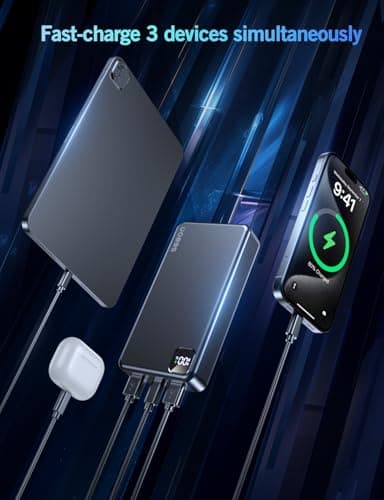 Portable Charger Power Bank, 56800mAh PD 22.5 W Fast Charging Battery Pack, Large Capacity Portable Power Bank for Camping Travel Essential Compatible with iPhone 17/16/15/14/13 Series, Samsung, iPad - Image 4