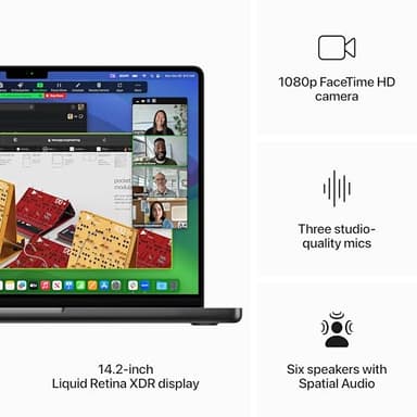 Apple 14.2" MacBook Pro Apple M3 Pro 11-Core CPU 14 Core GPU 36GB RAM 1TB SSD - Space Black (Late 2023) - Image 4