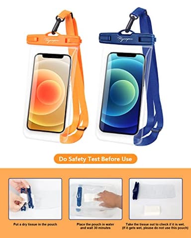 Rynapac Waterproof Phone Pouch Bag - 7.5in Water Proof Cell Phone Case for Beach Travel Must Haves, IPX8 Dry Bag with Lanyard for iPhone 16 15 Pro Max Galaxy S25 S24 Ultra, Cruise Ship Essentials 2025 - Image 7